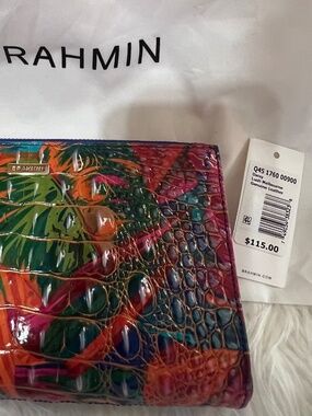 Brahmin Daisy Lush Melbourne Genuine Leather small clutch wristlet